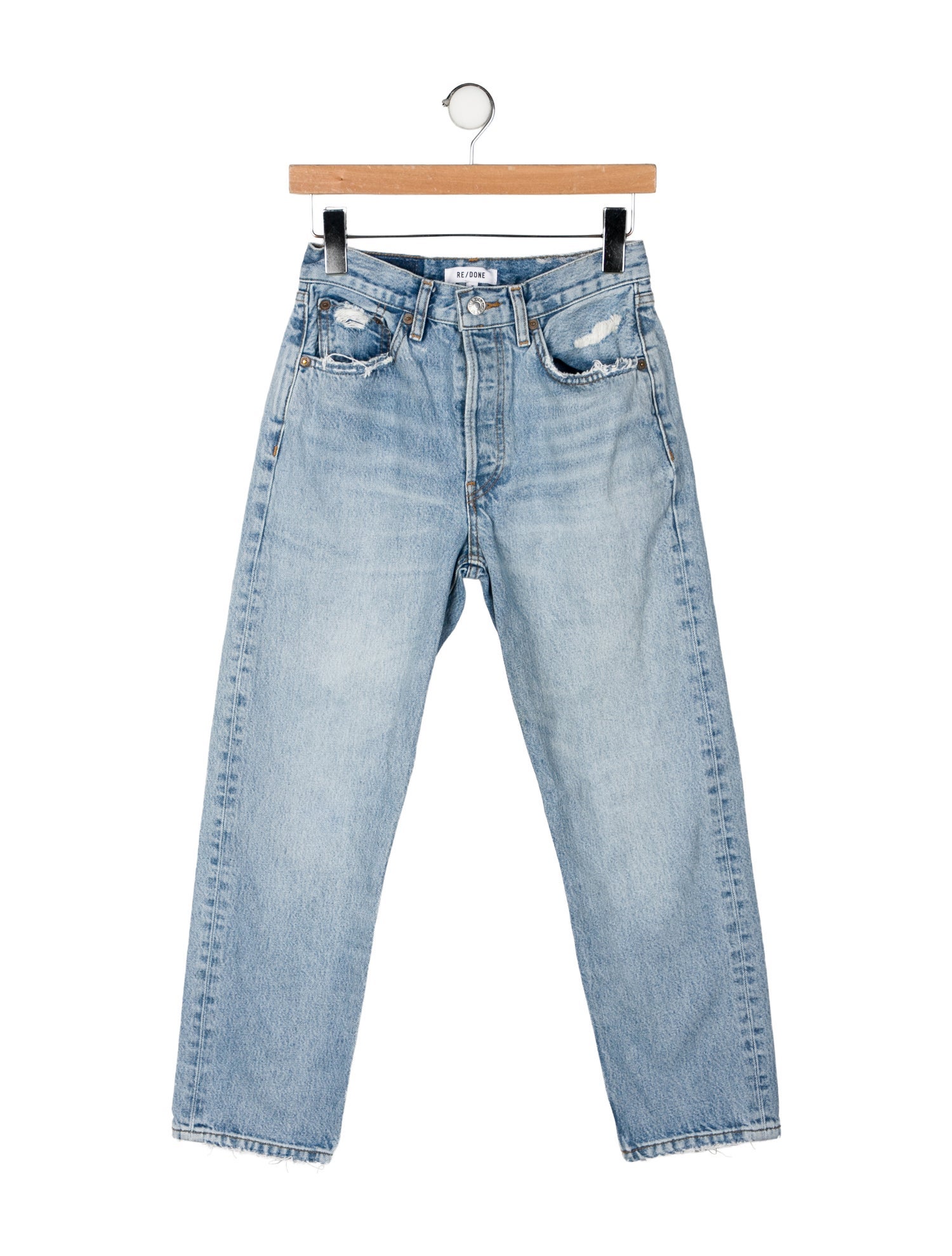 RE/DONE Mid-Rise Straight Leg Jeans
