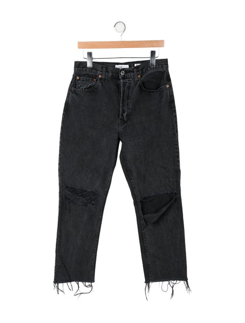 RE/DONE High-Rise Straight Leg Jeans