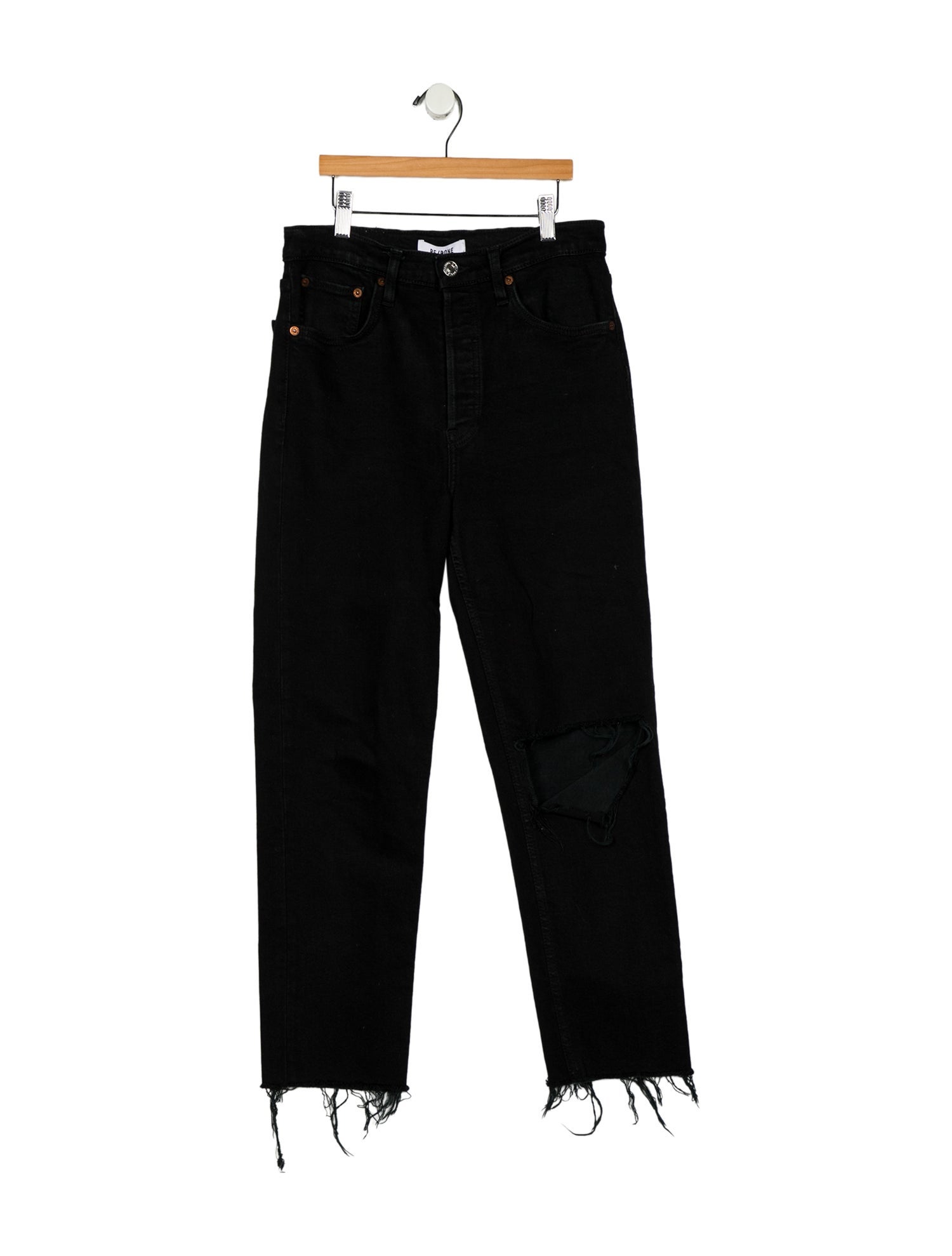 RE/DONE High-Rise Straight Leg Jeans