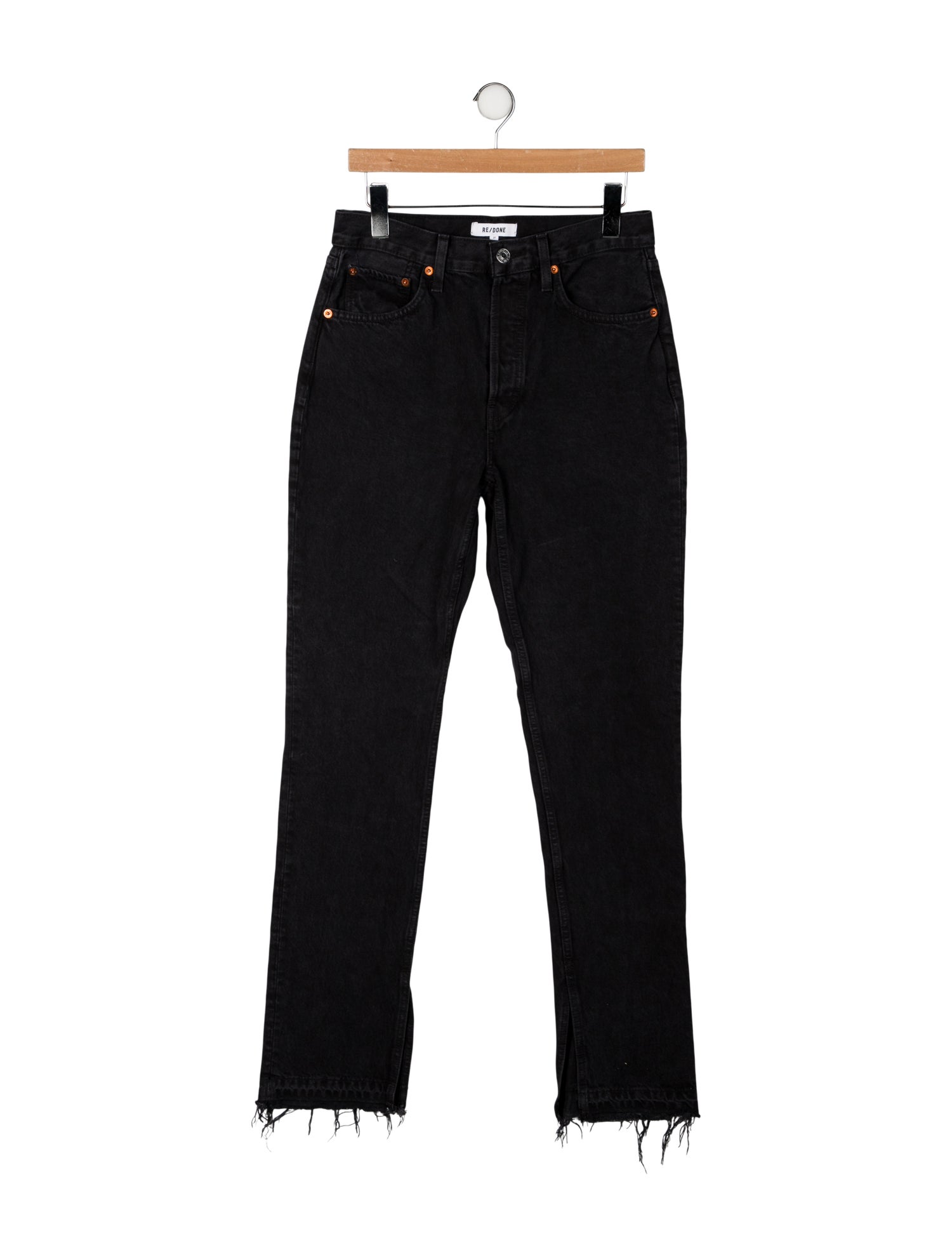 RE/DONE High-Rise Straight Leg Jeans