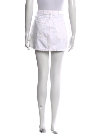 RE/DONE Distressed Accents Mini Skirt