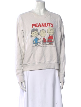 RE/DONE Graphic Print Crew Neck Sweater