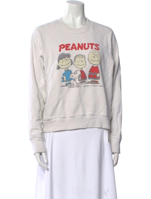 RE/DONE Graphic Print Crew Neck Sweater