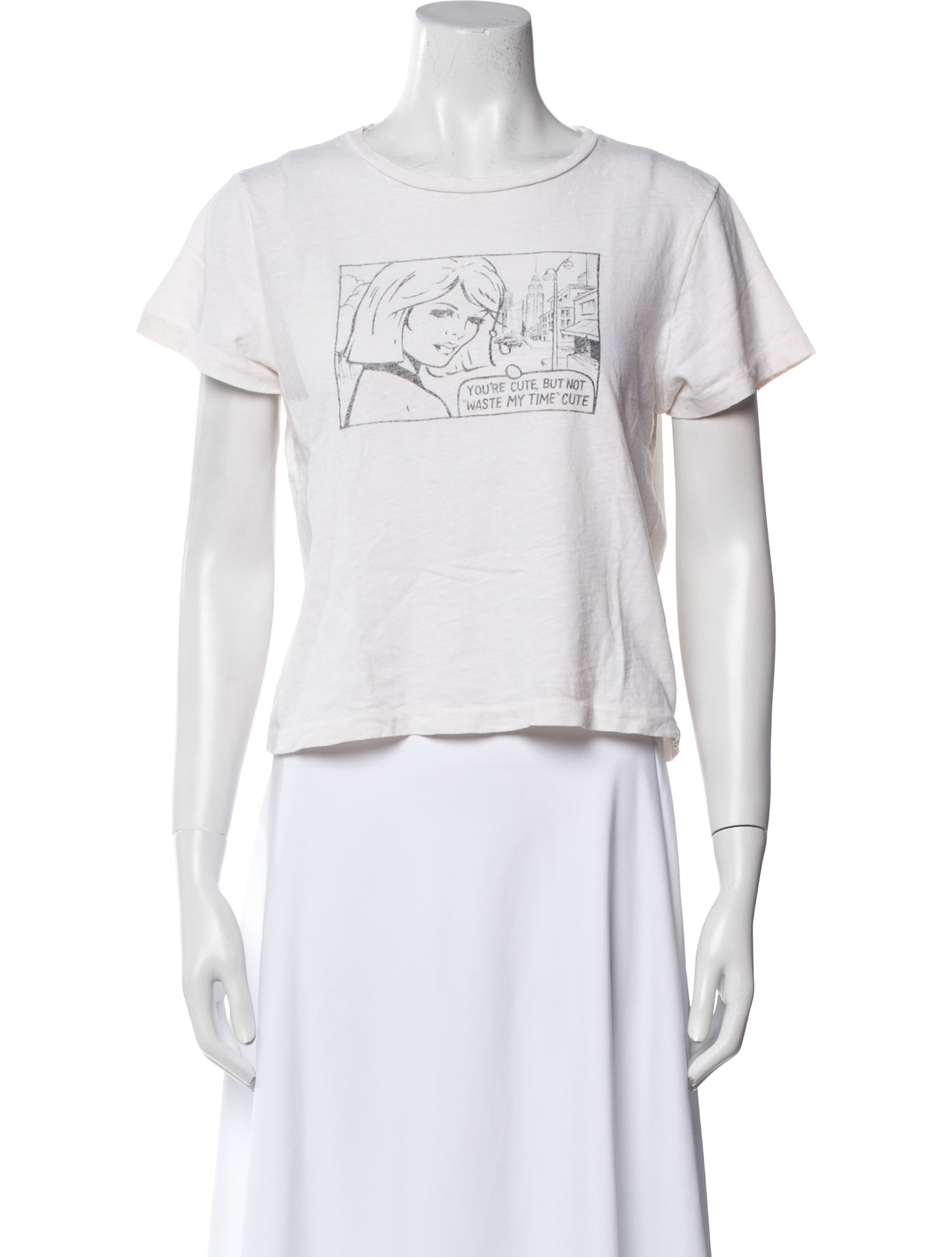 RE/DONE Graphic Print Crew Neck T-Shirt