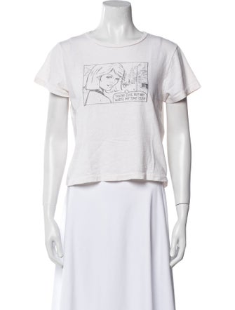 RE/DONE Graphic Print Crew Neck T-Shirt