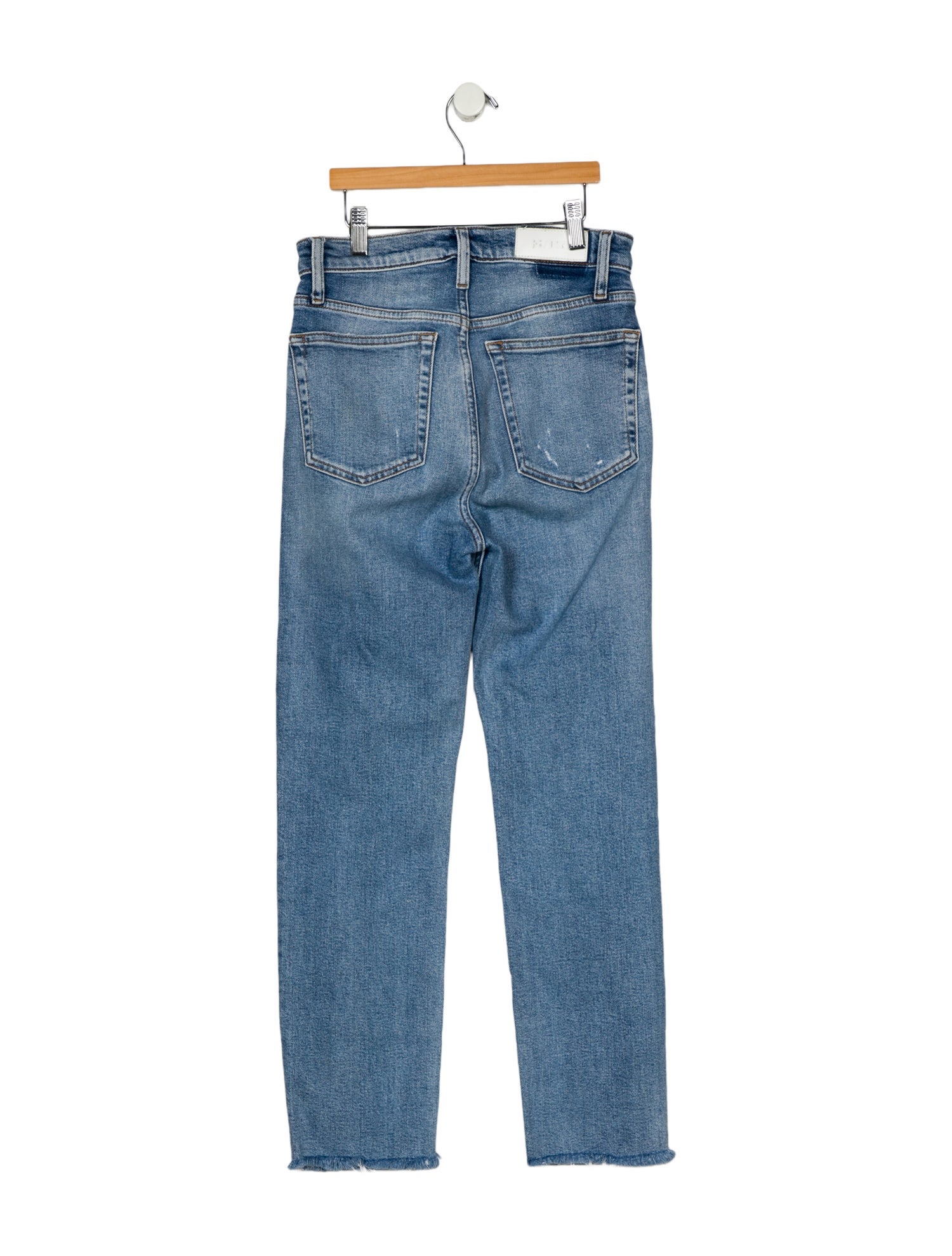RE/DONE High-Rise Straight Leg Jeans