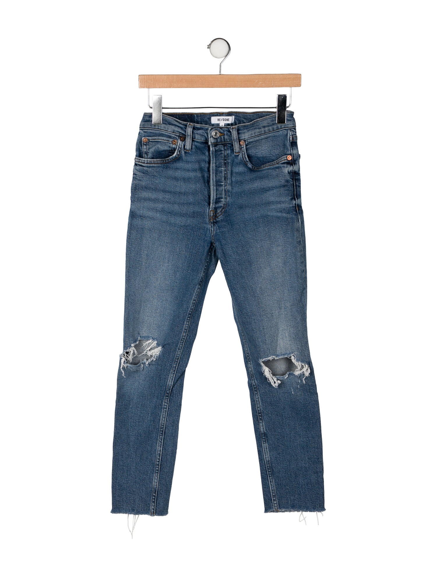 RE/DONE Mid-Rise Straight Leg Jeans