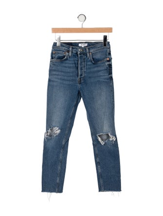 RE/DONE Mid-Rise Straight Leg Jeans