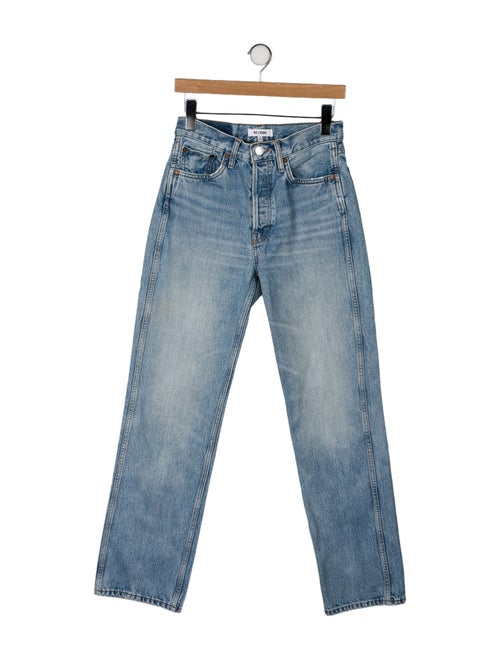 RE/DONE High-Rise Straight Leg Jeans