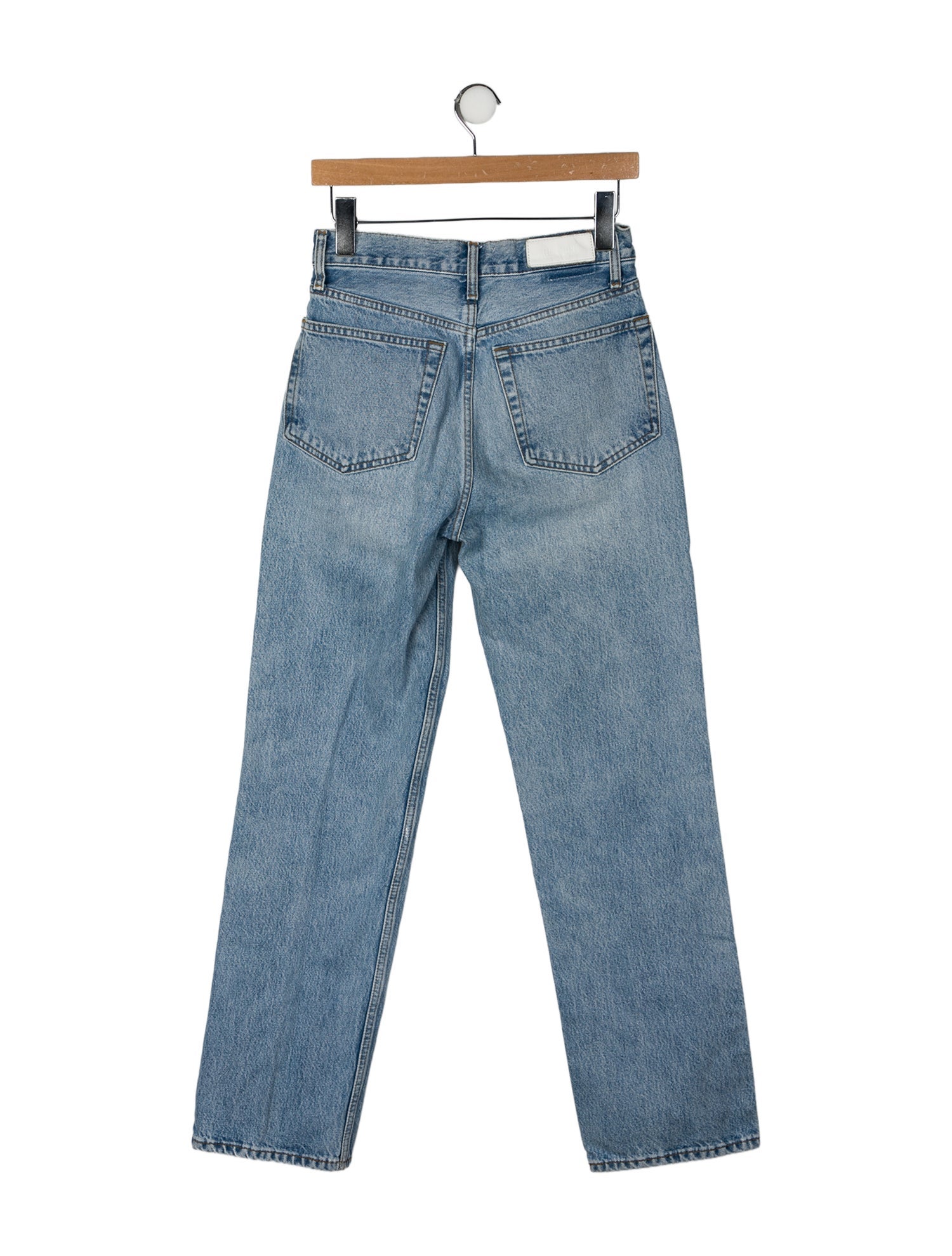 RE/DONE High-Rise Straight Leg Jeans