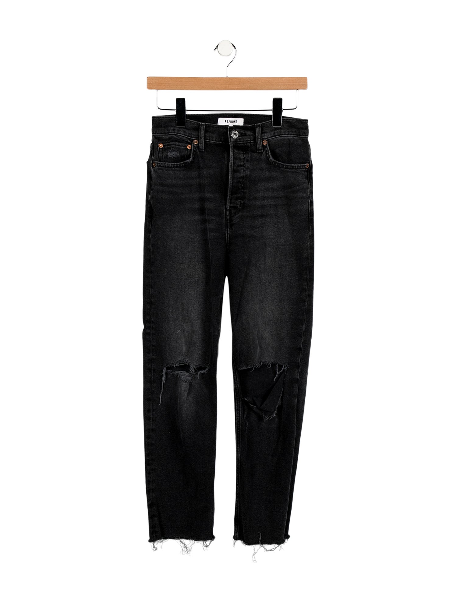 RE/DONE High-Rise Straight Leg Jeans