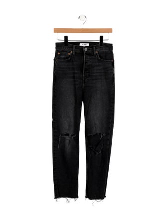 RE/DONE High-Rise Straight Leg Jeans