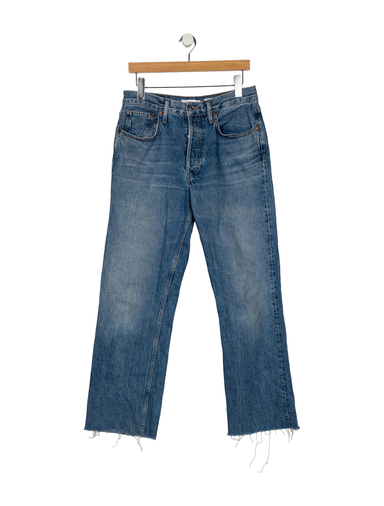 RE/DONE High-Rise Straight Leg Jeans