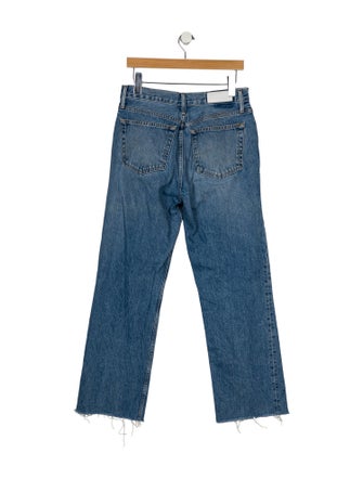 RE/DONE High-Rise Straight Leg Jeans