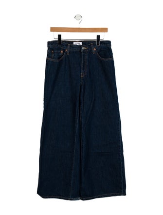 RE/DONE Mid-Rise Wide Leg Jeans