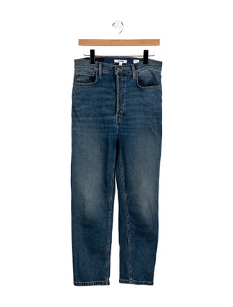 RE/DONE High-Rise Straight Leg Jeans