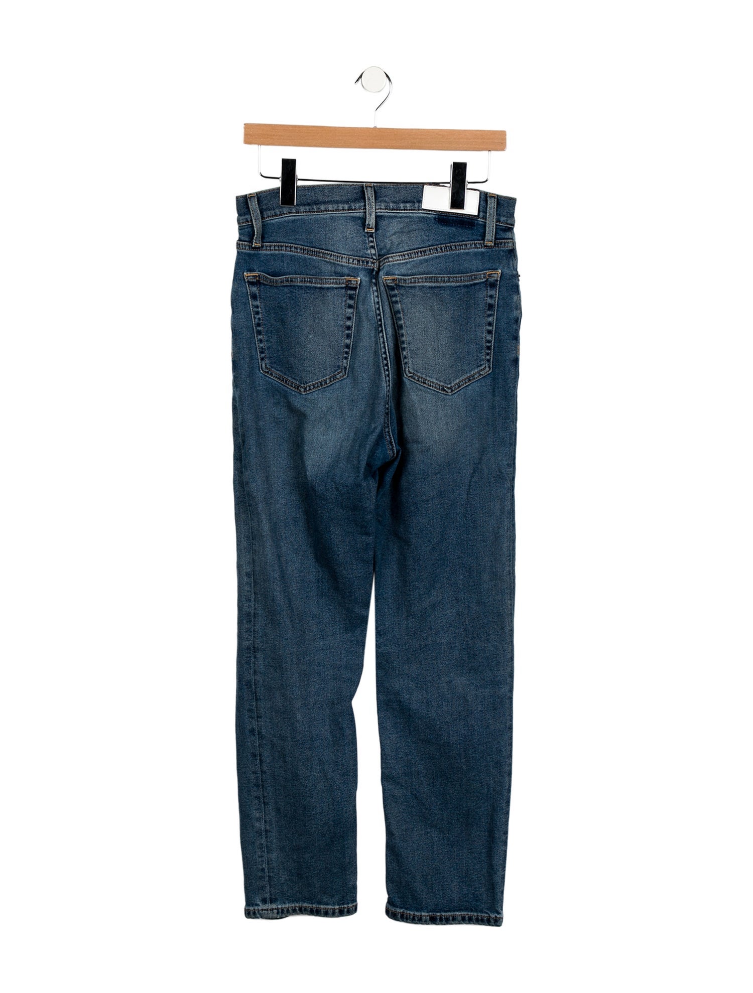 RE/DONE High-Rise Straight Leg Jeans
