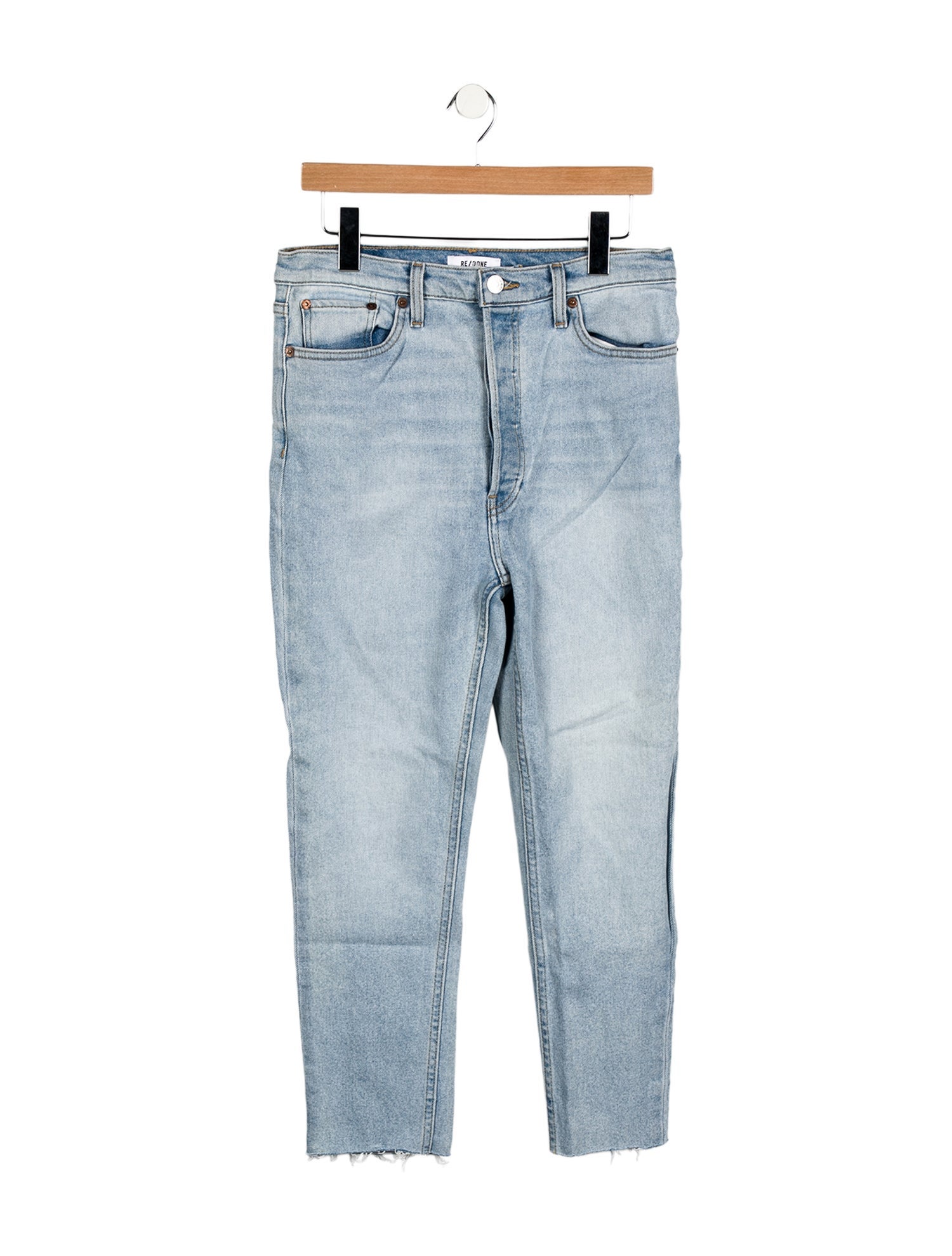 RE/DONE High-Rise Straight Leg Jeans