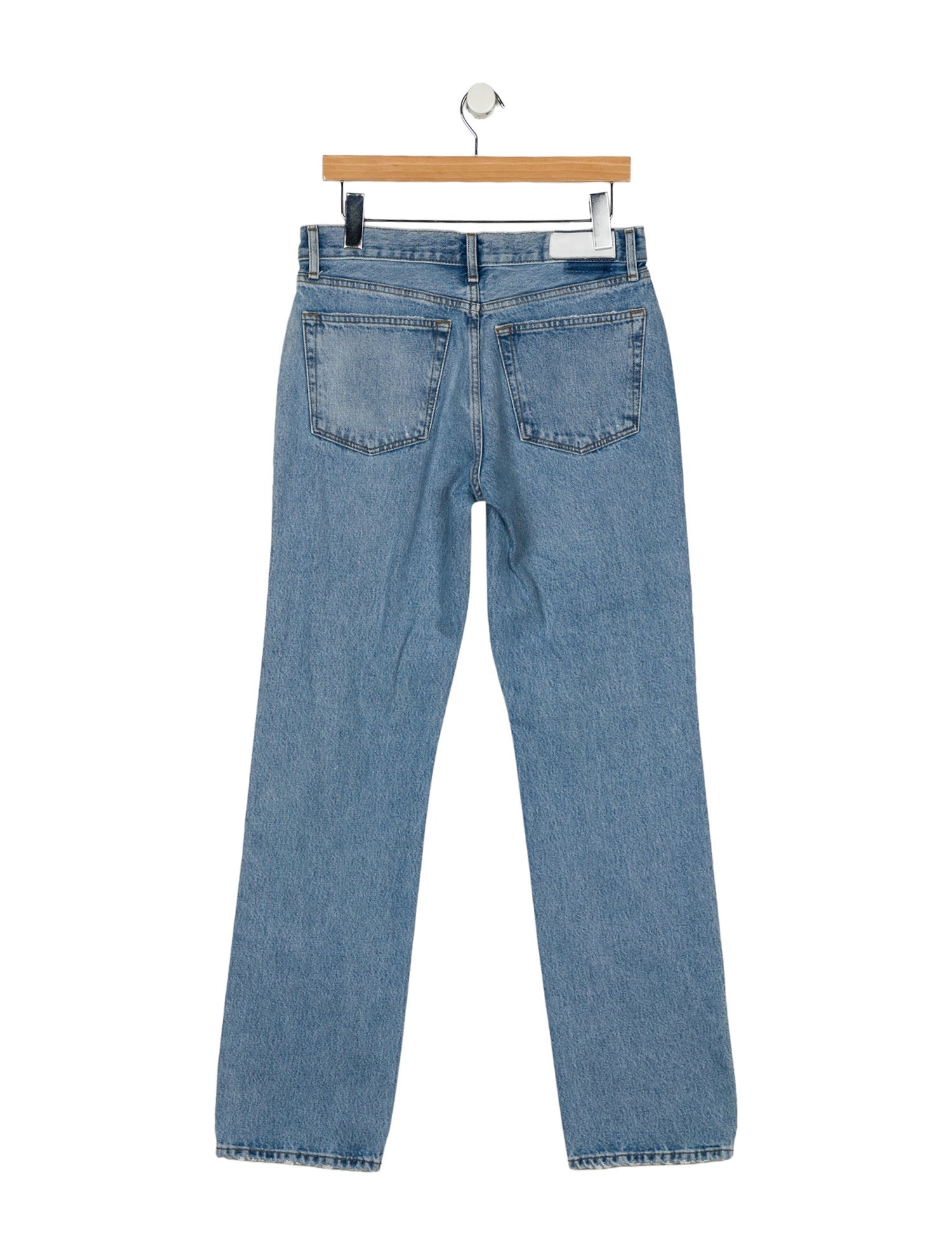 RE/DONE High-Rise Straight Leg Jeans