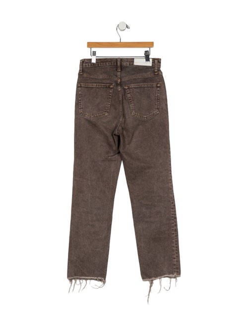 RE/DONE High-Rise Straight Leg Jeans
