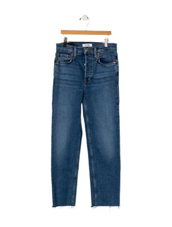 RE/DONE Mid-Rise Straight Leg Jeans