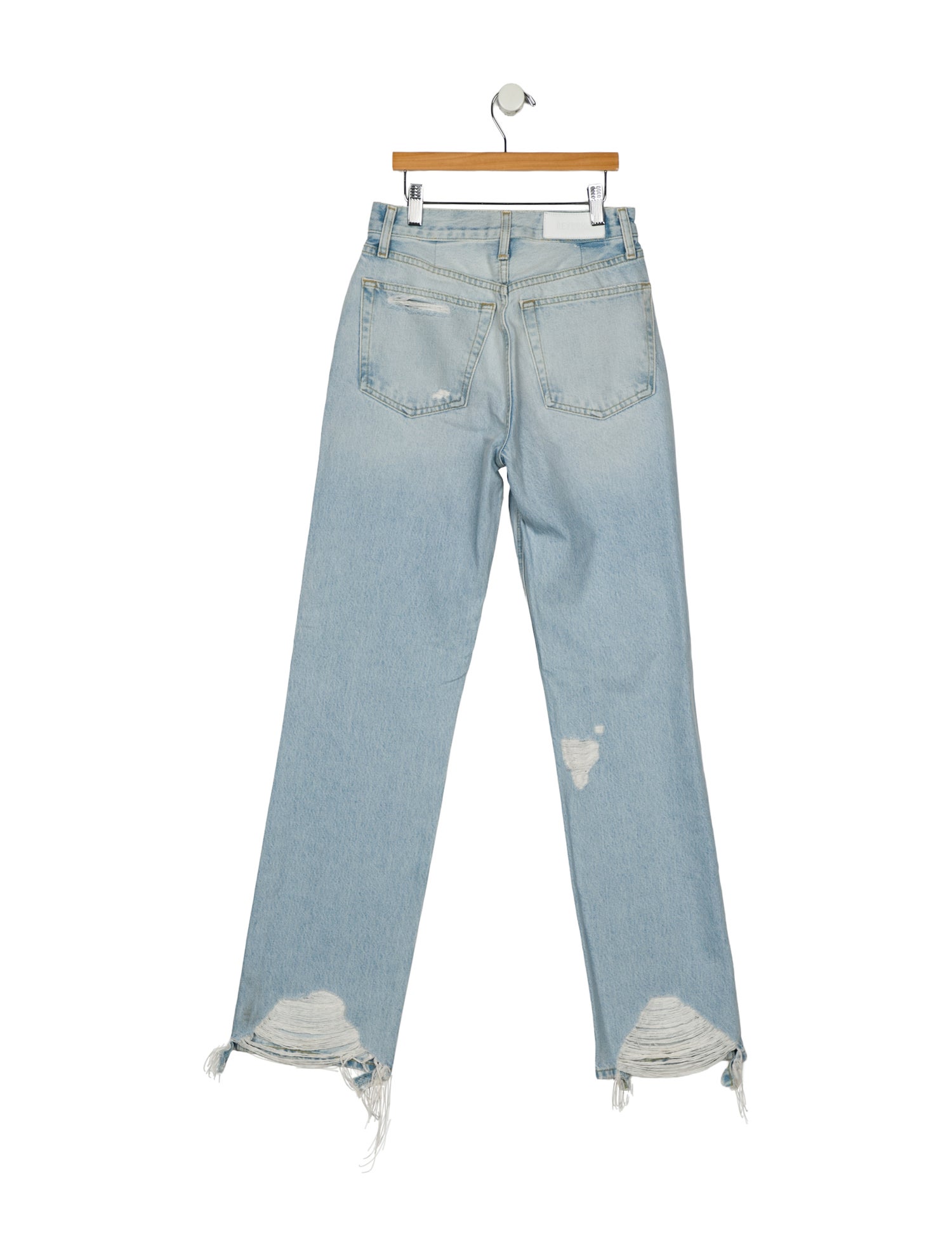 RE/DONE High-Rise Straight Leg Jeans
