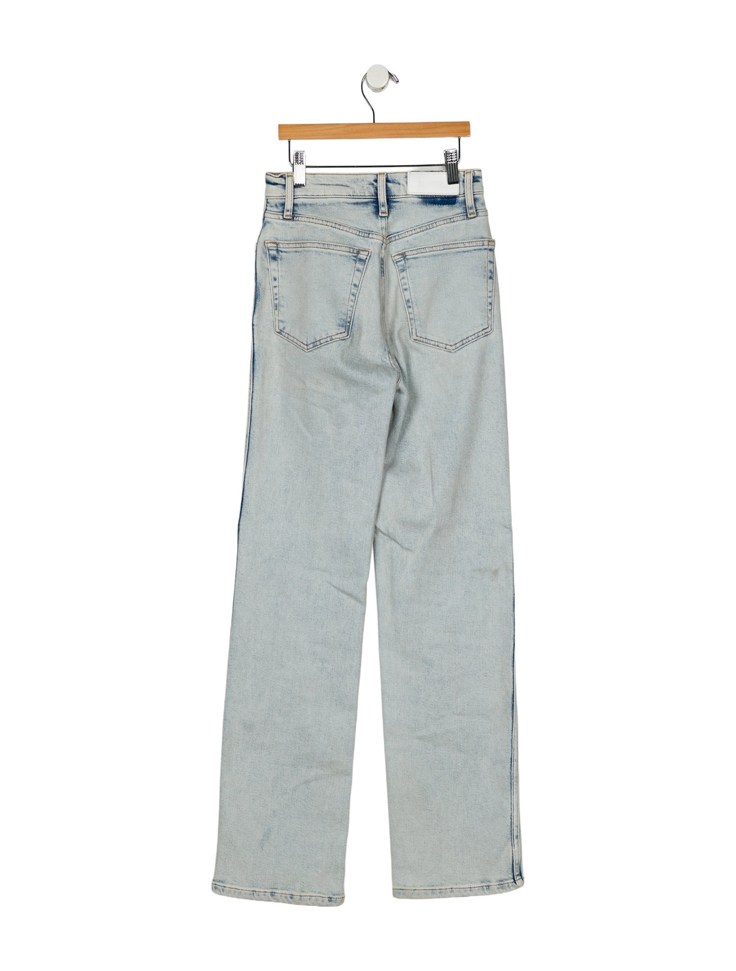 RE/DONE High-Rise Straight Leg Jeans