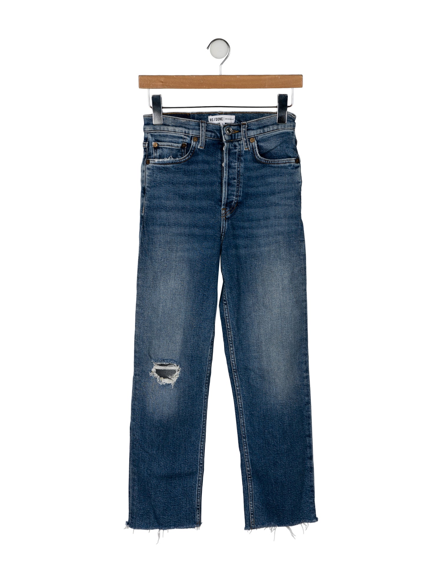 RE/DONE Mid-Rise Straight Leg Jeans