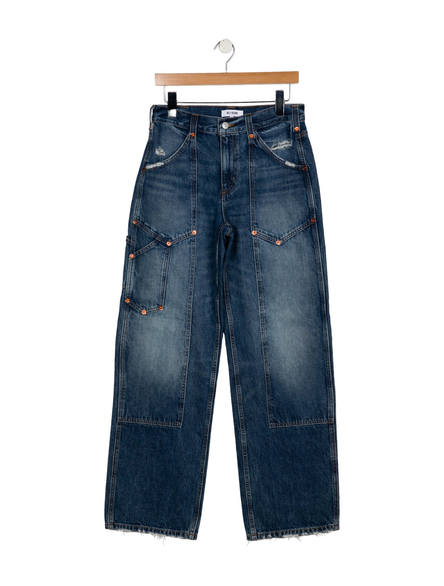 RE/DONE Mid-Rise Wide Leg Jeans