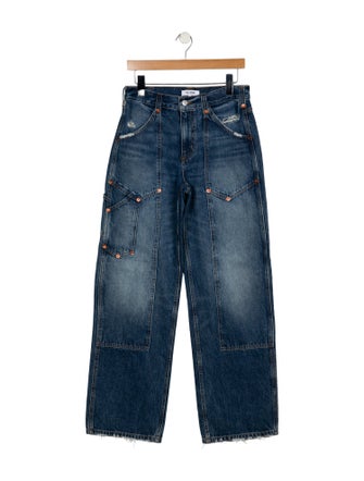 RE/DONE Mid-Rise Wide Leg Jeans