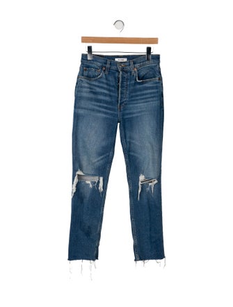 RE/DONE Mid-Rise Straight Leg Jeans