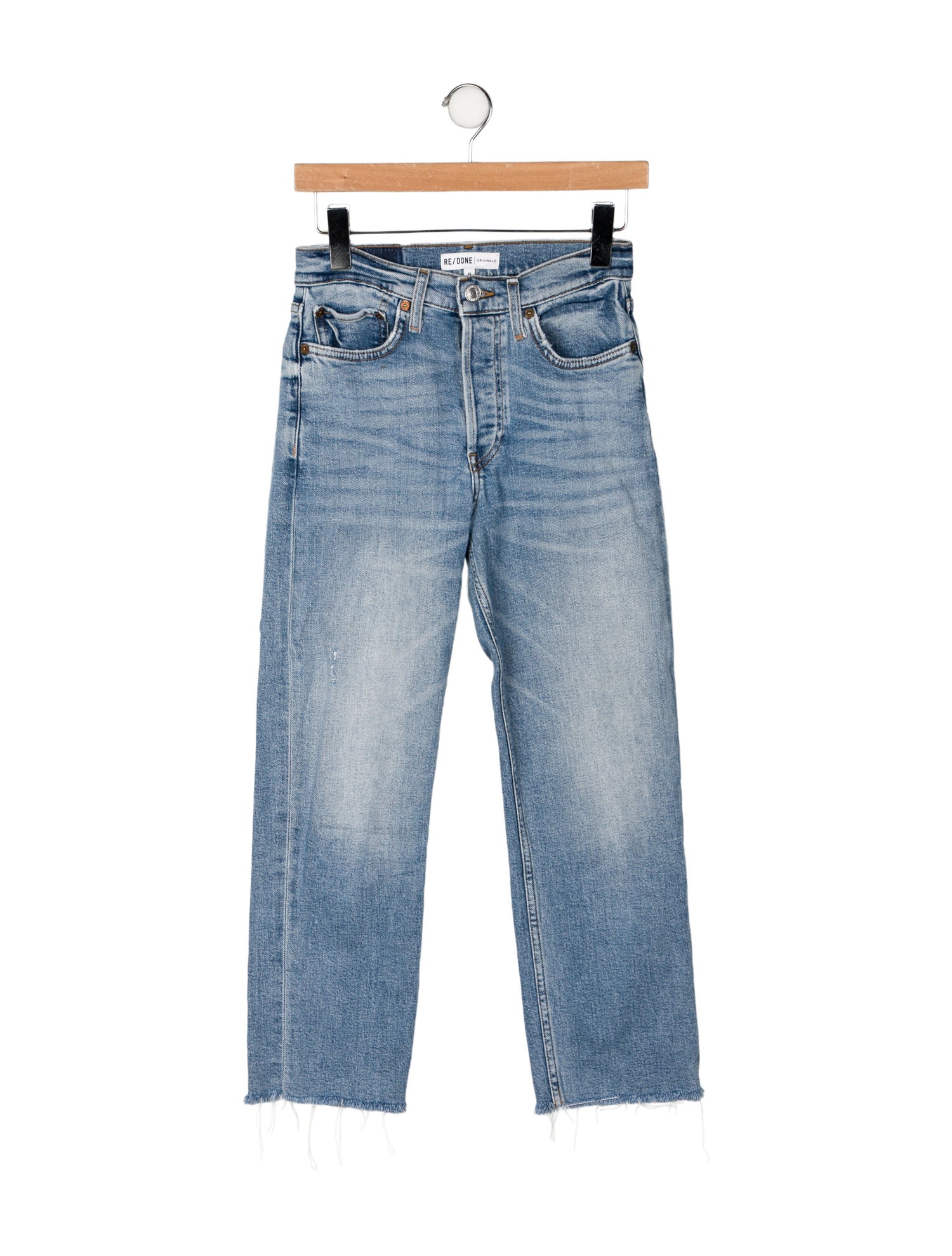 RE/DONE Mid-Rise Straight Leg Jeans