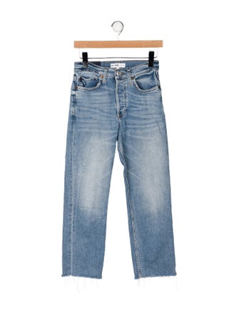 RE/DONE Mid-Rise Straight Leg Jeans