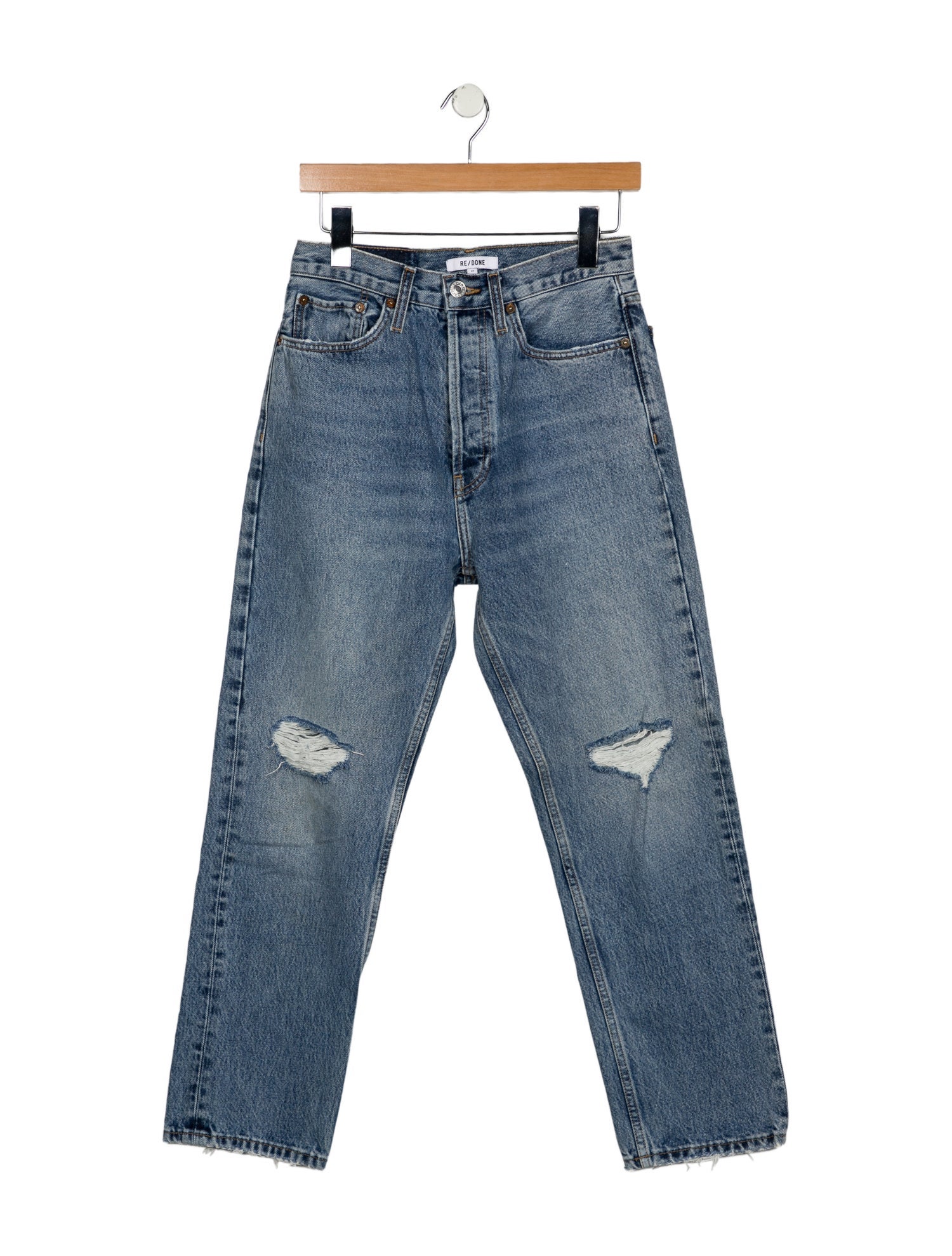 RE/DONE Low-Rise Skinny Leg Jeans