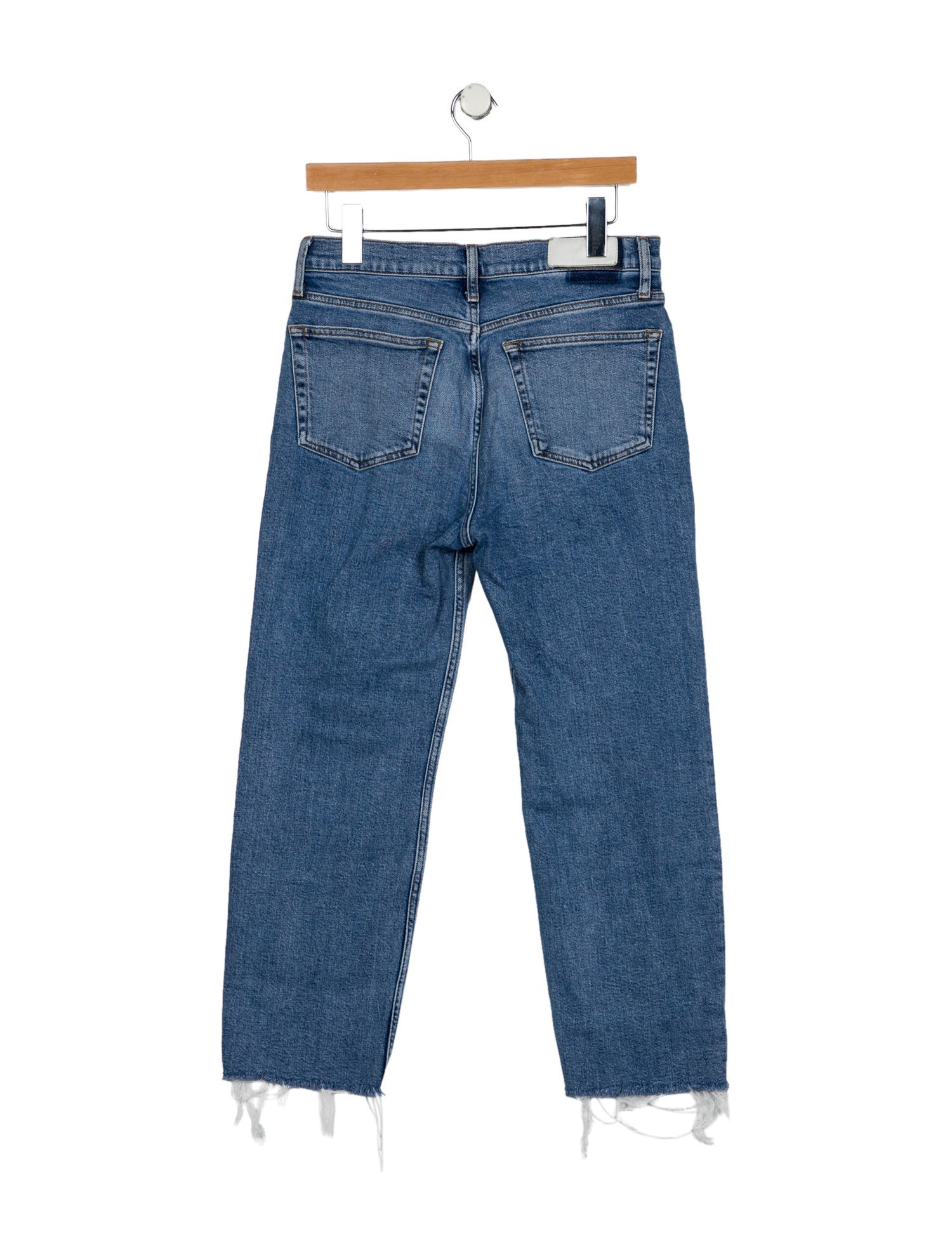 RE/DONE High-Rise Straight Leg Jeans