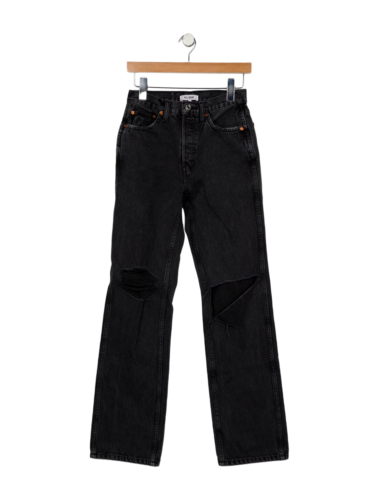 RE/DONE Mid-Rise Straight Leg Jeans