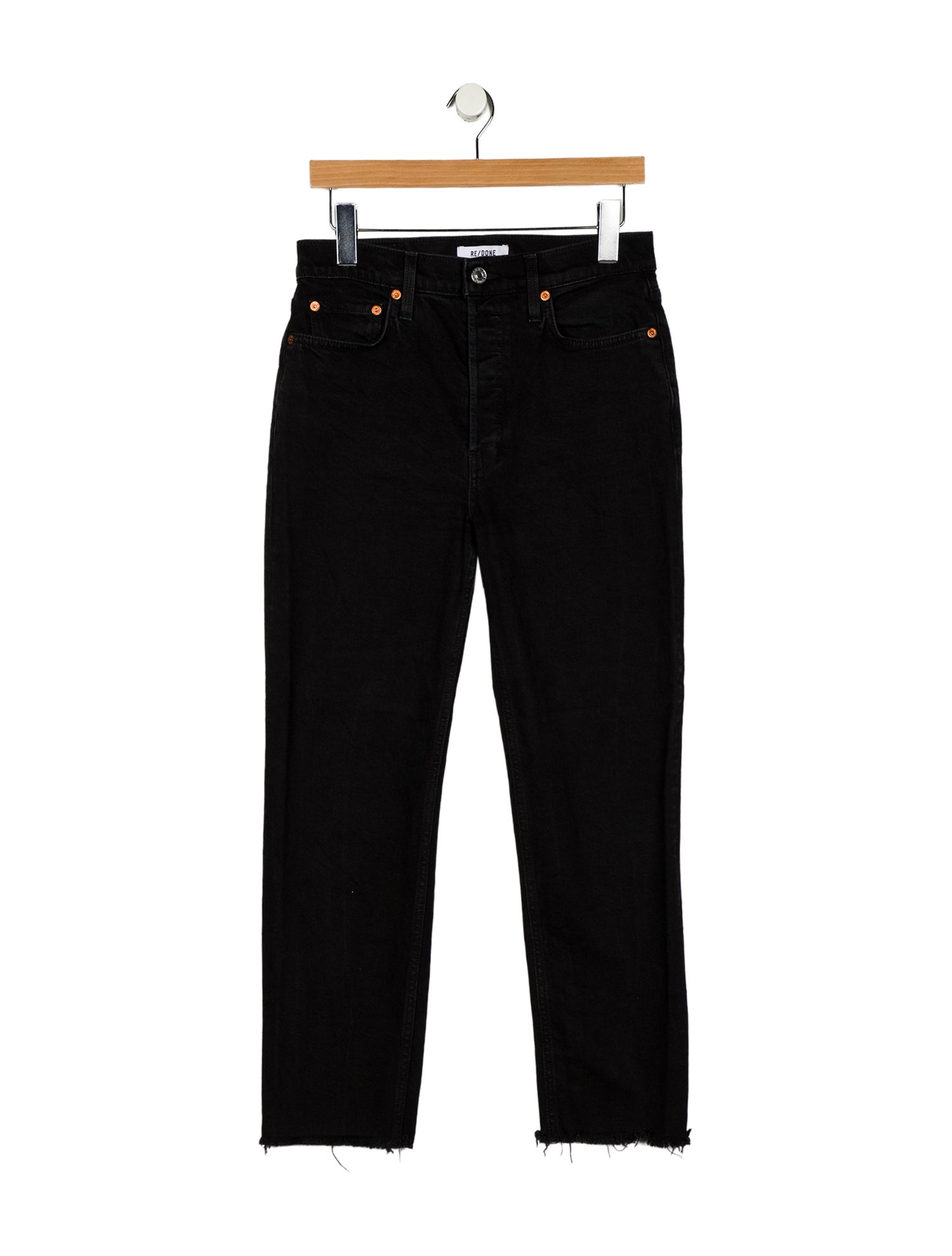 RE/DONE High-Rise Straight Leg Jeans