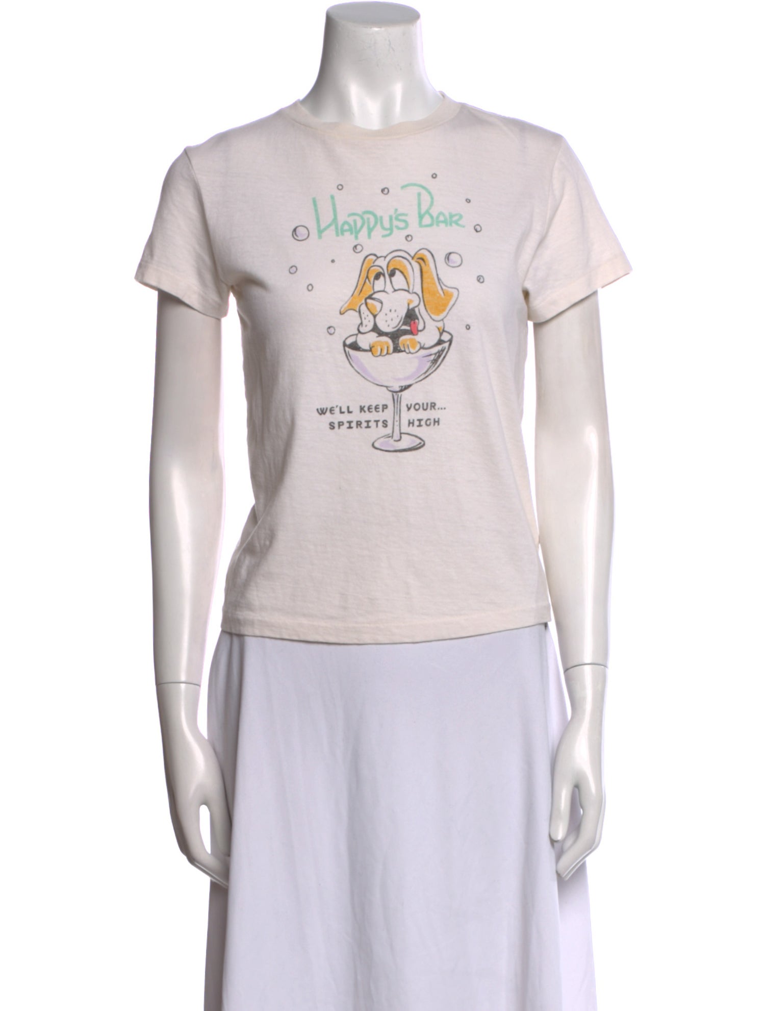 RE/DONE Graphic Print Crew Neck T-Shirt