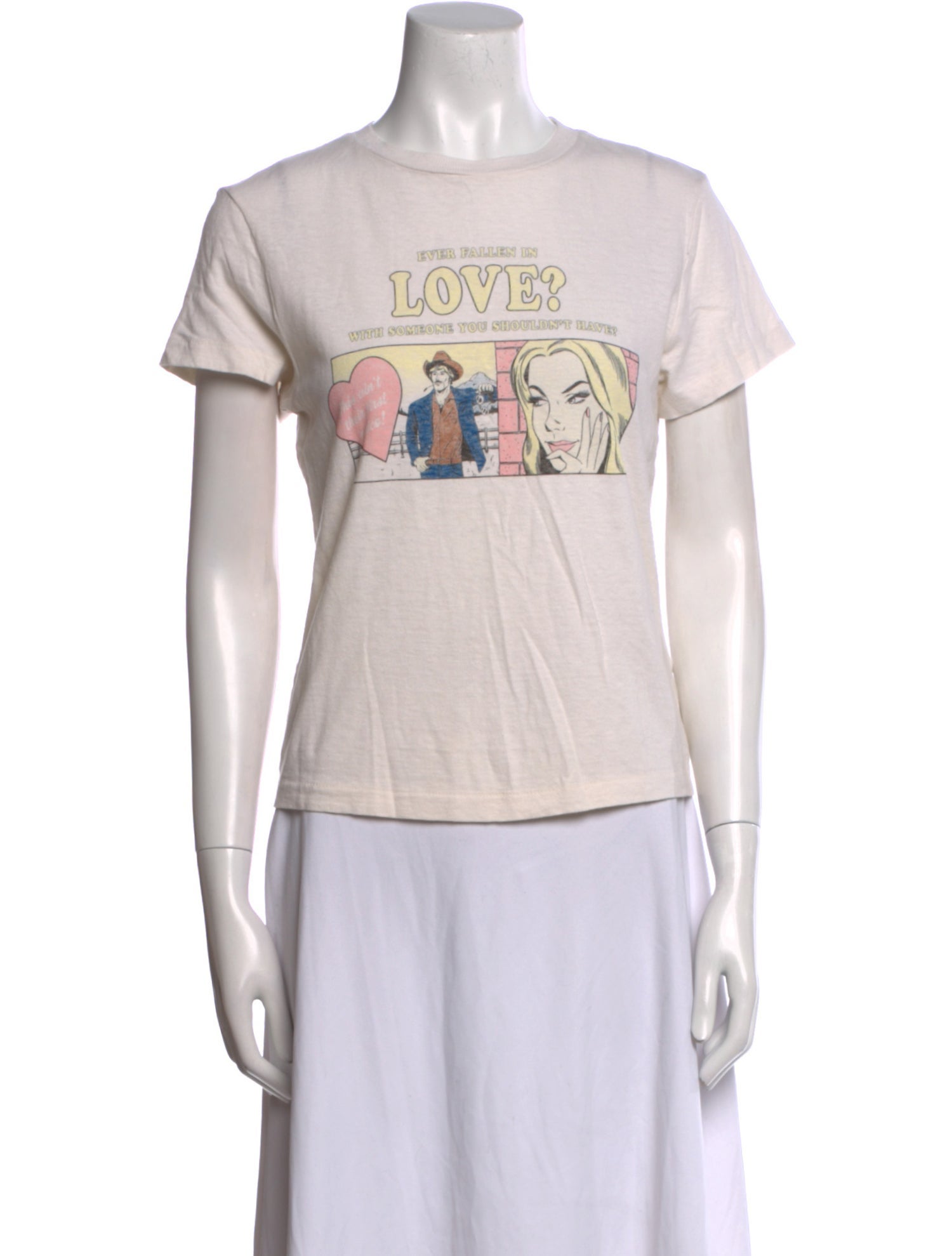 RE/DONE Graphic Print Crew Neck T-Shirt