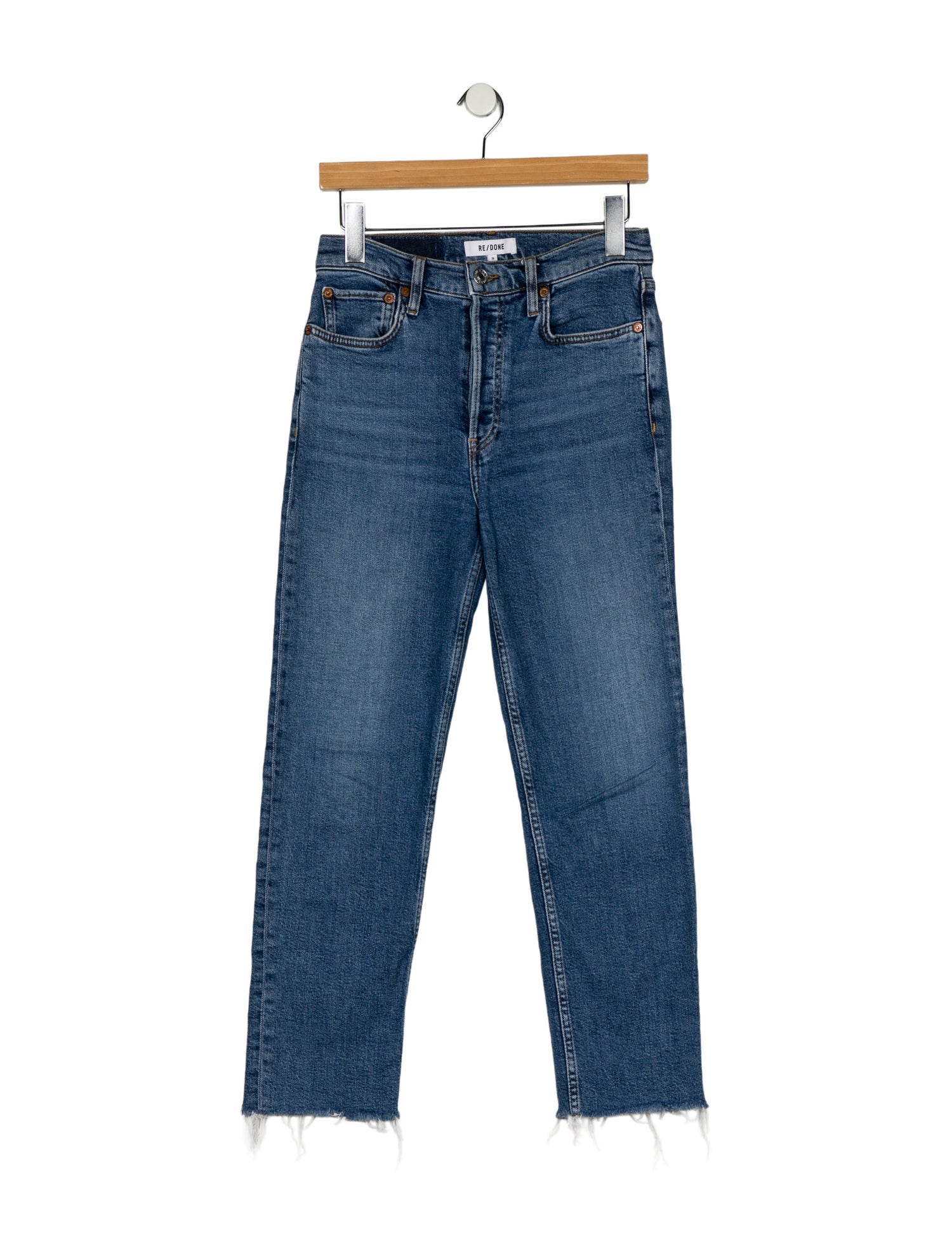 RE/DONE Mid-Rise Straight Leg Jeans