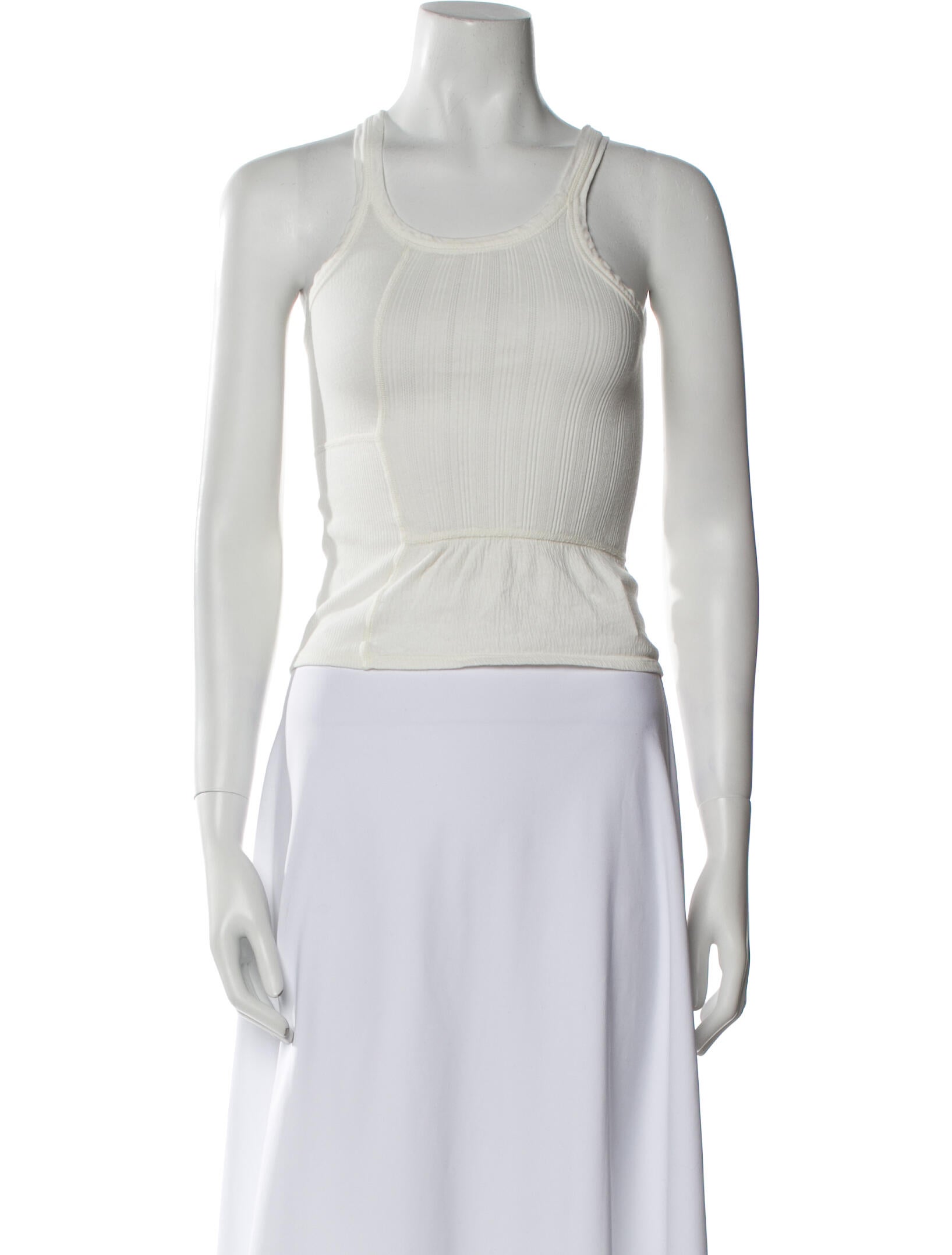 RE/DONE Scoop Neck Sleeveless Crop Top