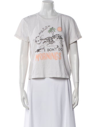 RE/DONE Graphic Print Crew Neck T-Shirt