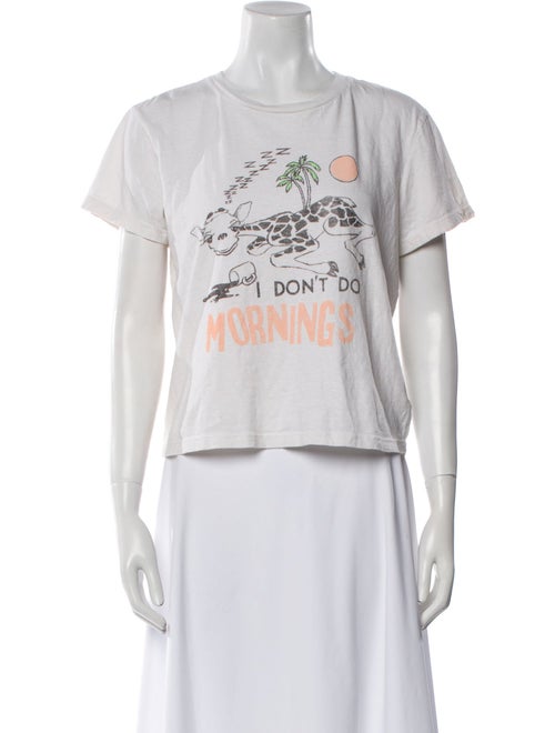 RE/DONE Graphic Print Crew Neck T-Shirt