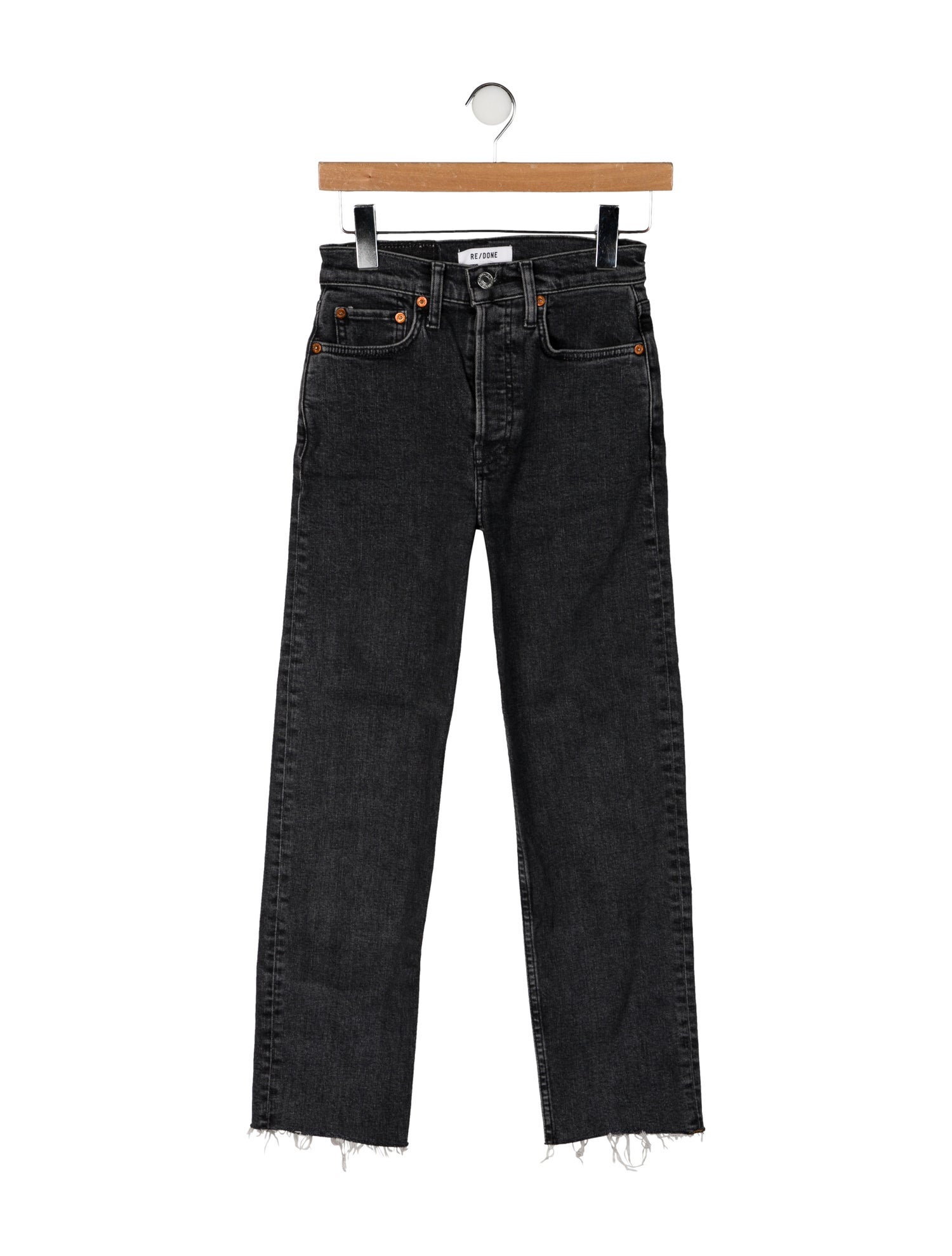 RE/DONE High-Rise Straight Leg Jeans