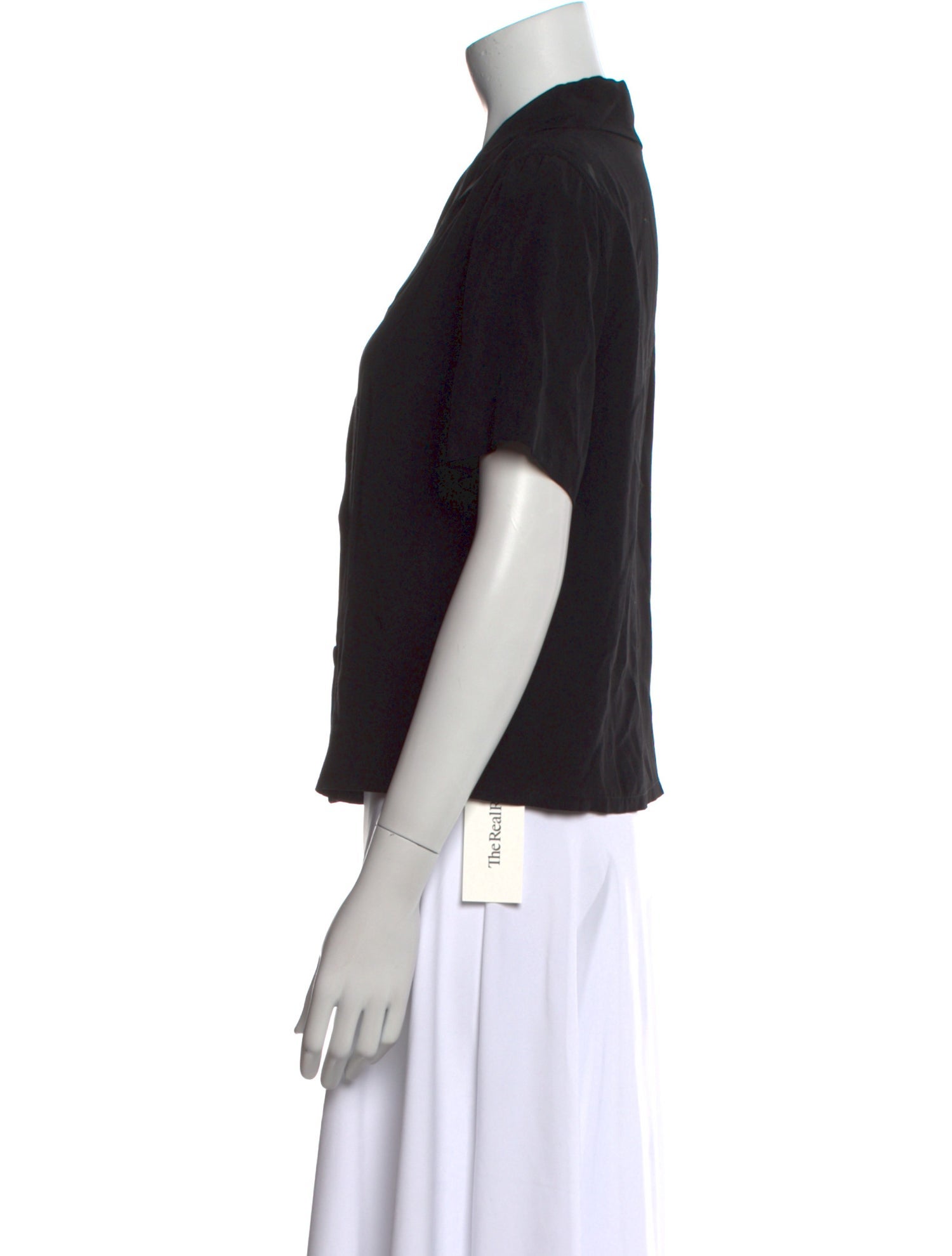 RE/DONE Short Sleeve Button-Up Top