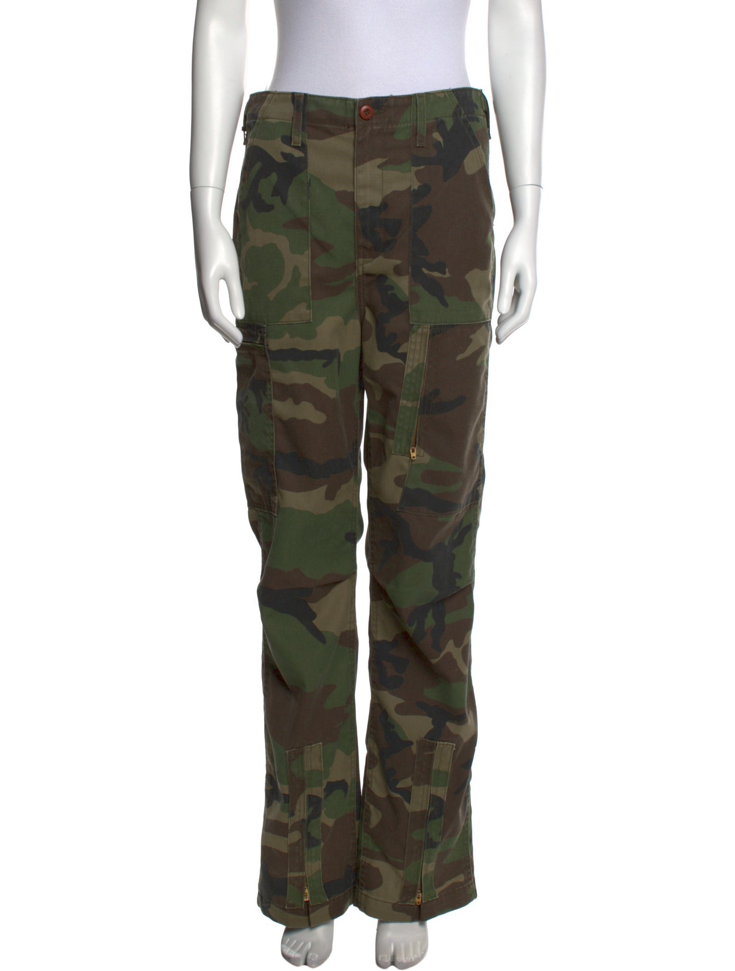 RE/DONE Camouflage Print Wide Leg Pants w/ Tags