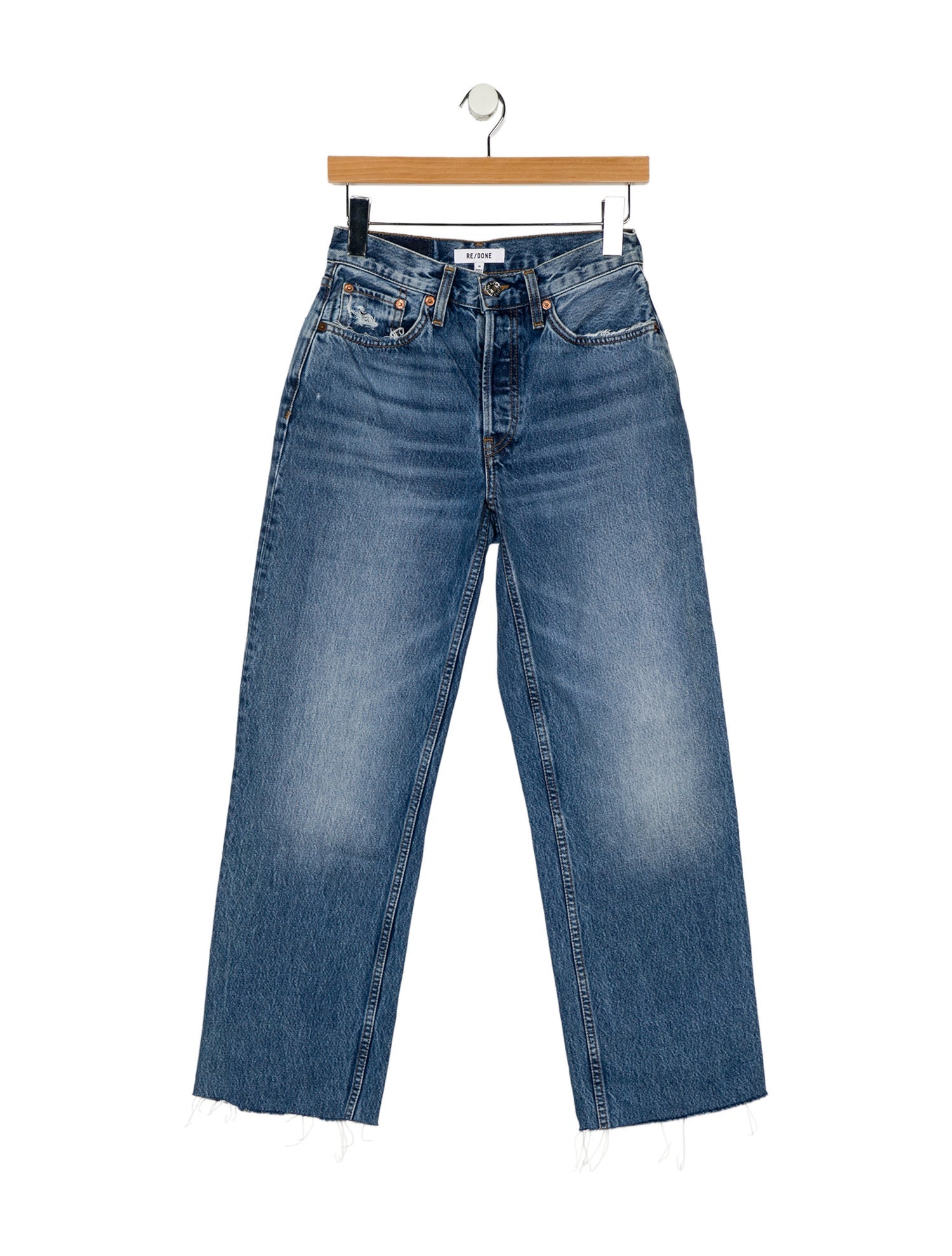 RE/DONE Mid-Rise Wide Leg Jeans