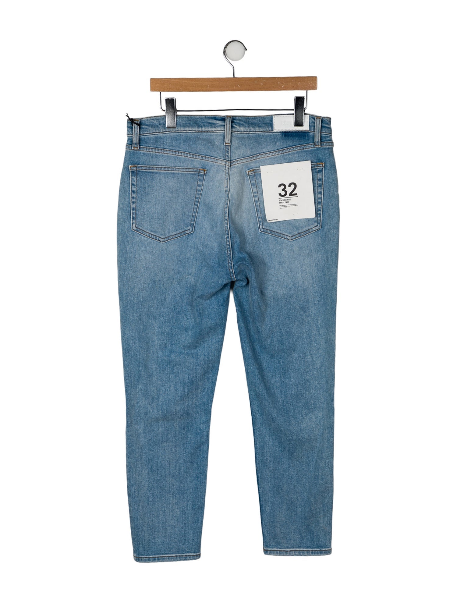 RE/DONE High-Rise Straight Leg Jeans