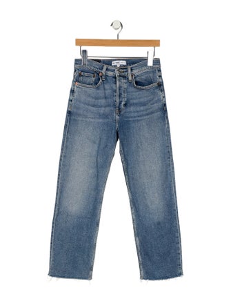 RE/DONE Mid-Rise Straight Leg Jeans