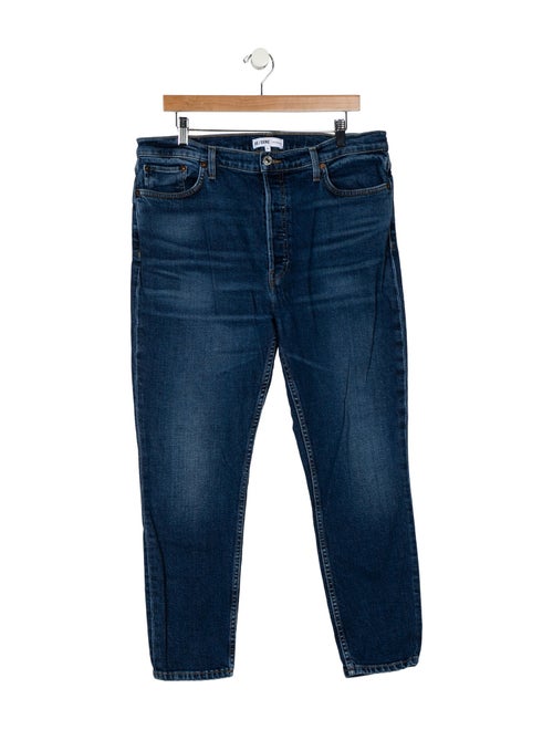RE/DONE High-Rise Straight Leg Jeans